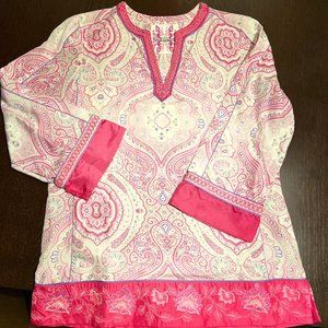 Robert Graham 100% Silk Blouse
